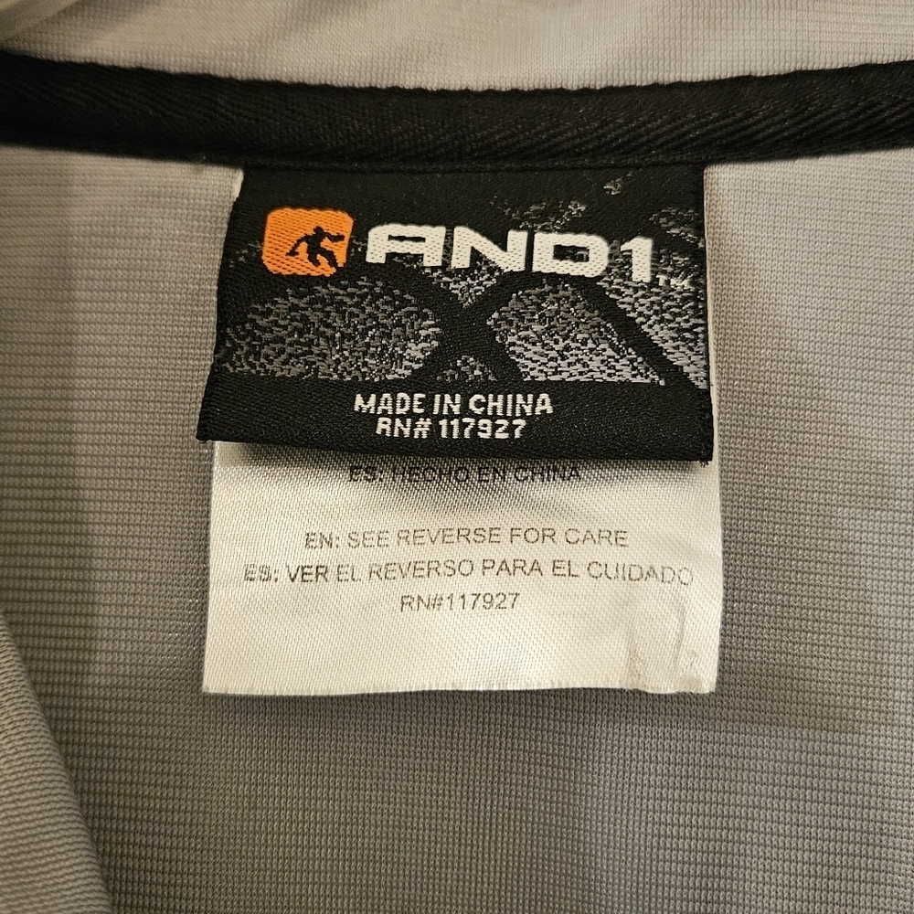 AND1 Mens Performance Track Jacket Large - Picture 2 of 6